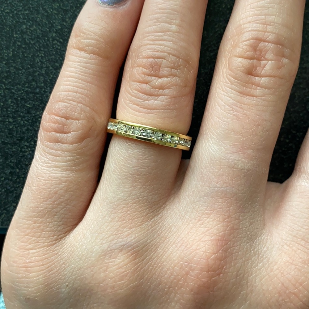 Gold eternity ring